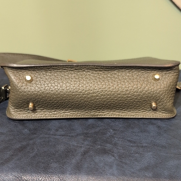 Furla Black Leather Crossbody Bag Beautiful Clean Adjustable Strap Purse Italy - Picture 6 of 16